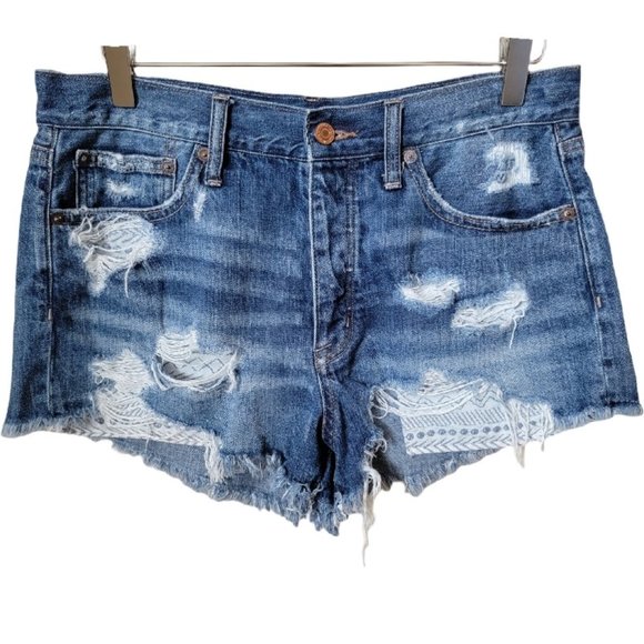 American Eagle Outfitters Pants - American Eagle Outfitters Vintage Hi-Rise Festival Denim Jean Shorts